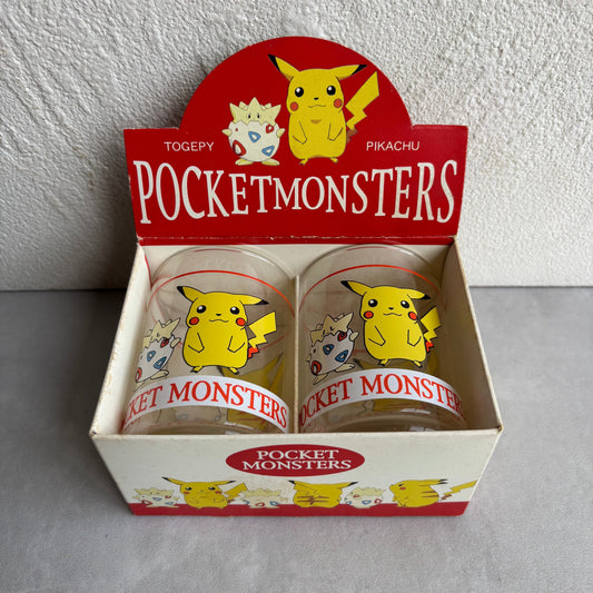 【New Arrival】Pokémon / Vintage 2 Glasses - Pikachu & Togepi