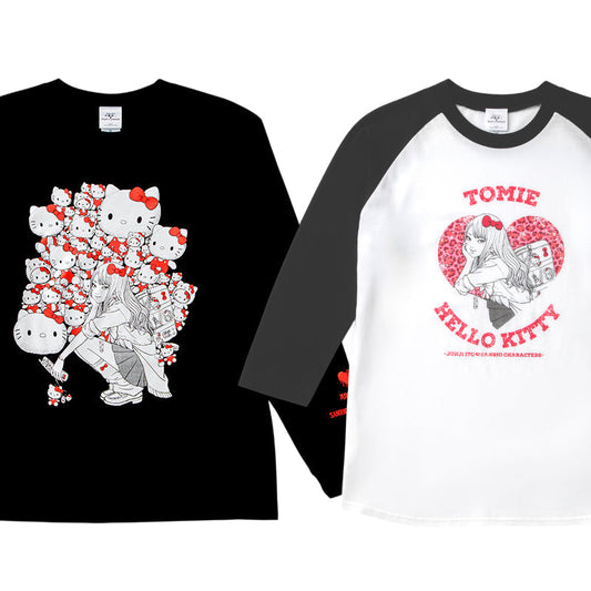 Junji Ito x Sanrio Characters merch from Japan featuring Gal Tomie