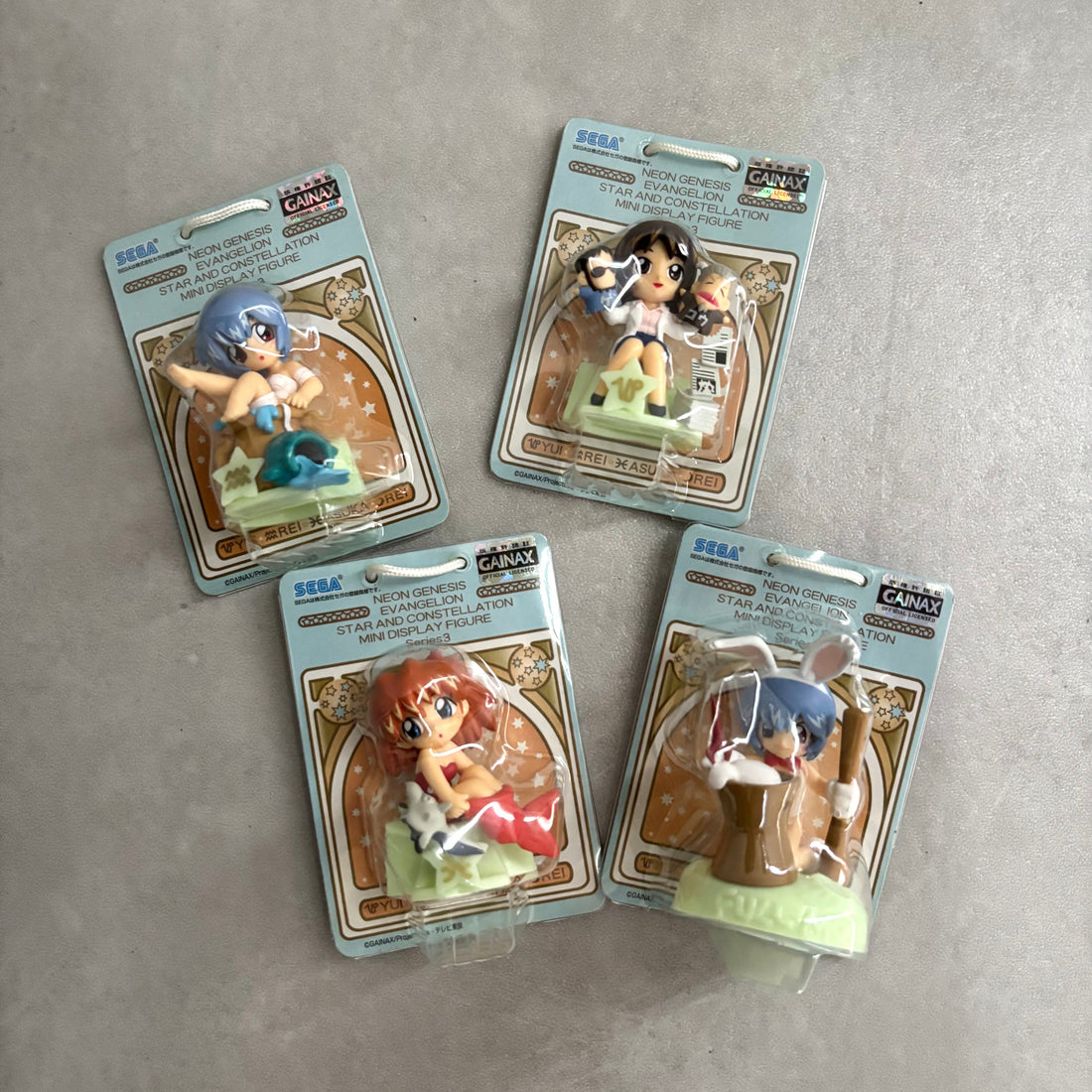 Japan Exclusive Vintage - Neon Genesis Evangelion  Star & Constellation Mini Display Figures - Series 3 Complete Set