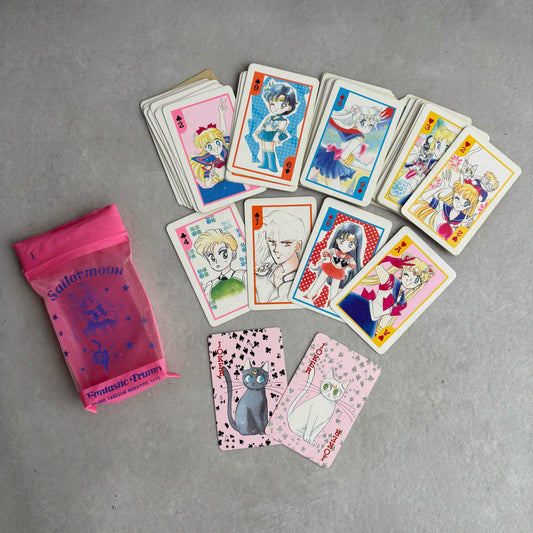 JapanExclusive_vintage_Sailor Moon / 1992 Trump Playing Cards – Full Deck - Nakayoshi Magazine Bonus_otakupopmall