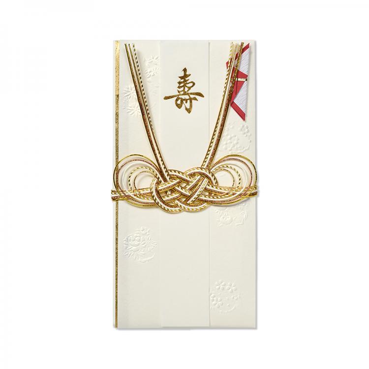 Celebratory Envelope / Flower Motif - Gold