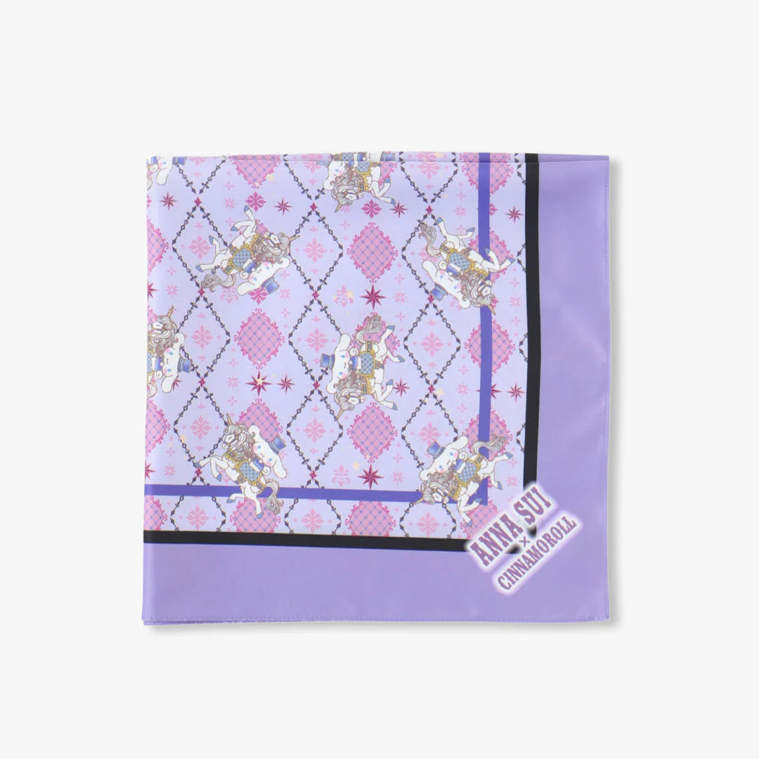 Anna Sui × Cinnamoroll / Polyester Scarf - Unicorn - Pale Purple