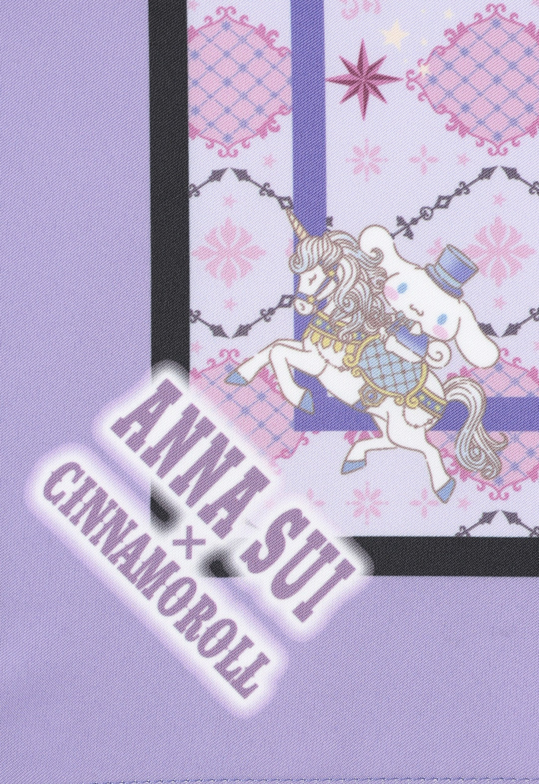 Anna Sui × Cinnamoroll / Polyester Scarf - Unicorn - Pale Purple
