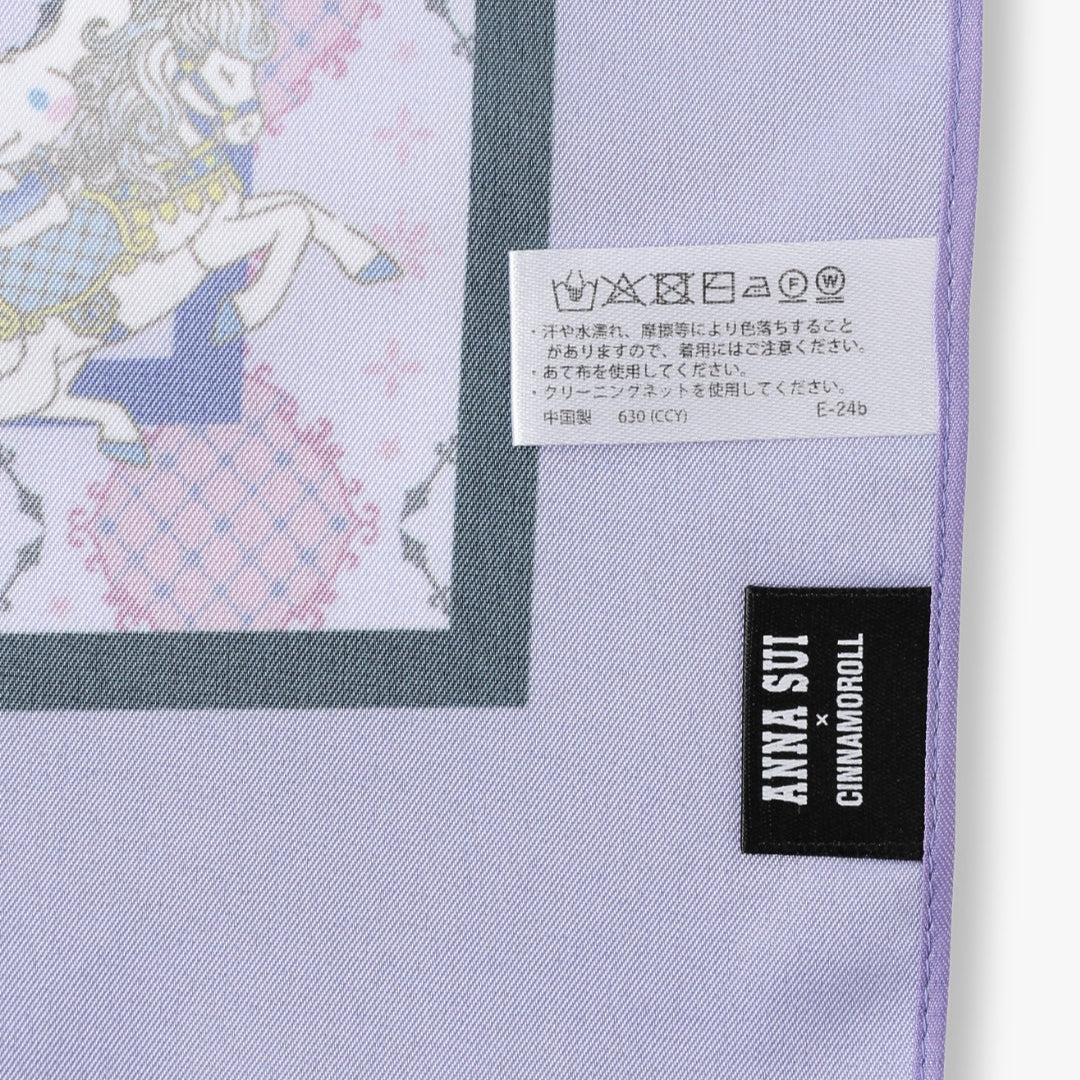 Anna Sui × Cinnamoroll / Polyester Scarf - Unicorn - Pale Purple
