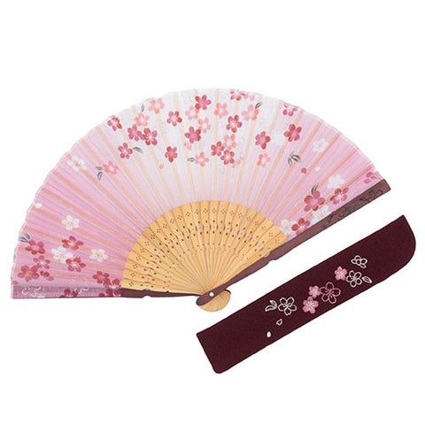 Folding Fan / Full Bloom Sakura - Pink