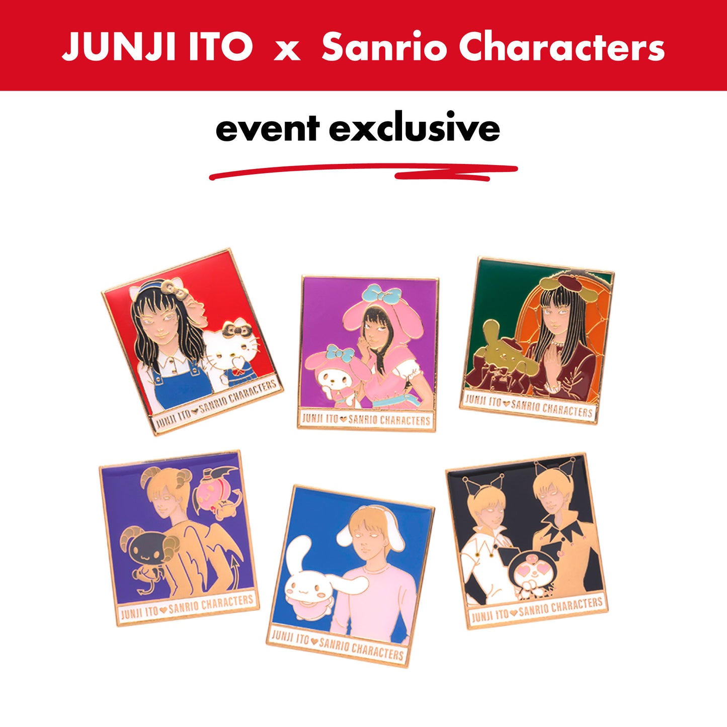 Japan_JunjiItoxSanrio-Characters-Trading-Pins-Dress-Up-Series-_Blind-Box_6-Types