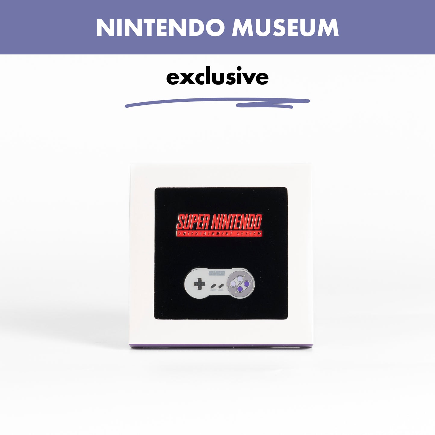 Nintendo Museum / Super Nintendo Entertainment System Pin Badge Set