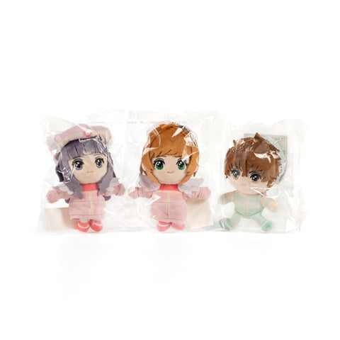 Cardcaptor Sakura / 3-Piece Plush Doll Set - Sakura & Tomoyo & Syaoran Front / Japan CLAMP Exhibition Exclusive