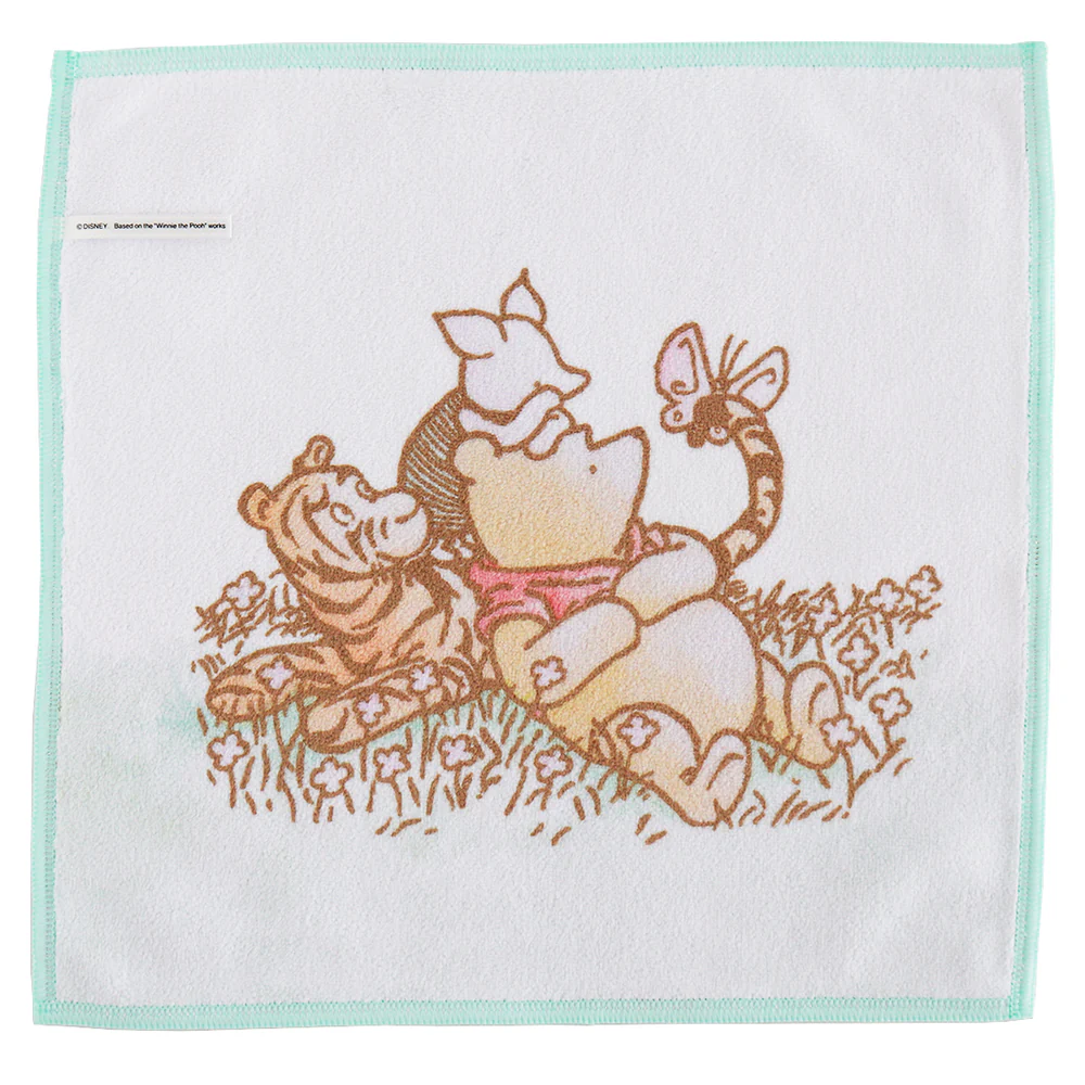 PAUL & JOE × Classic Pooh / Reversible Cleaning Handkerchief - Green