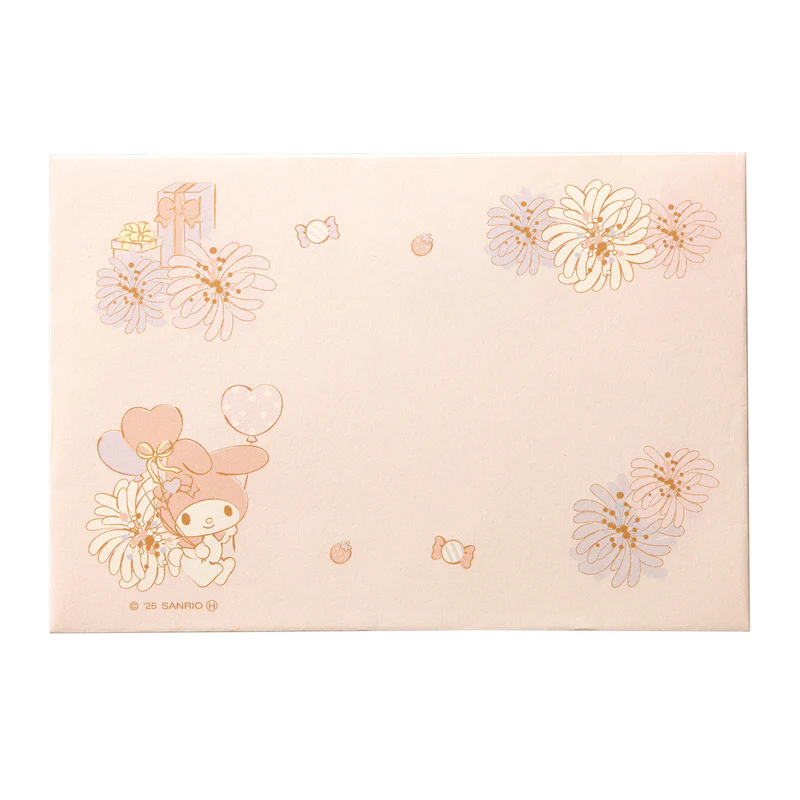 PAUL & JOE × My Melody / Message Card and Envelope Set - Pink