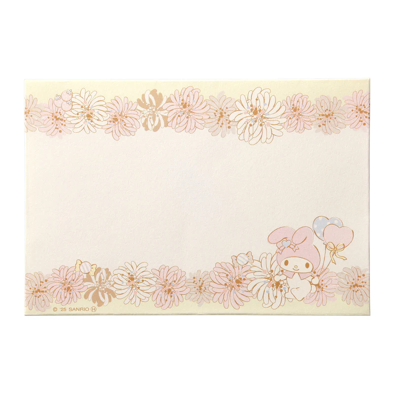 PAUL & JOE × My Melody / Message Card and Envelope Set - White