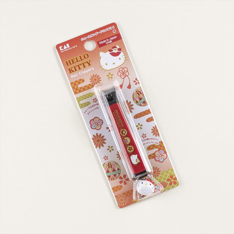 KAI Nail Clipper / Sanrio Collaboration Design (Hello Kitty Camellia Blossom) S Size / Japan Shop Exclusive