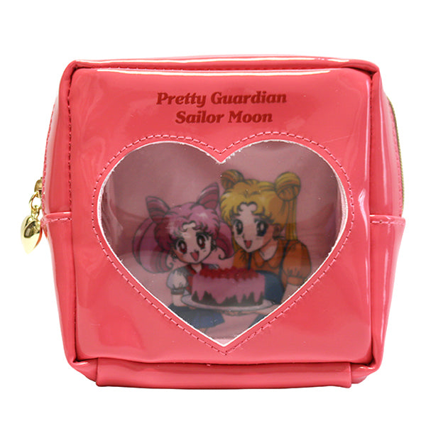 Japan Exclusive_Sailor Moon Store Original / Clear Window Square Pouch A - Usagi & Chibiusa