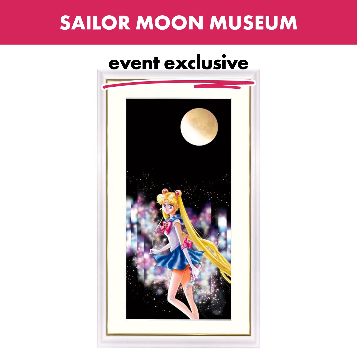 Sailor Moon / Framed Manga Art Reproduction - Style A / 30th Anniv. sailor moon museum Japan Exclusive Goods