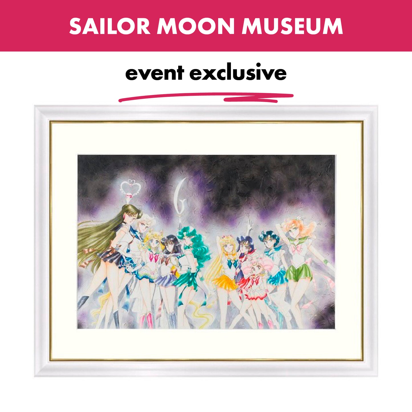 Sailor Moon / Framed Manga Art Reproduction - Style D / 30th Anniv. sailor moon museum Japan Exclusive Goods