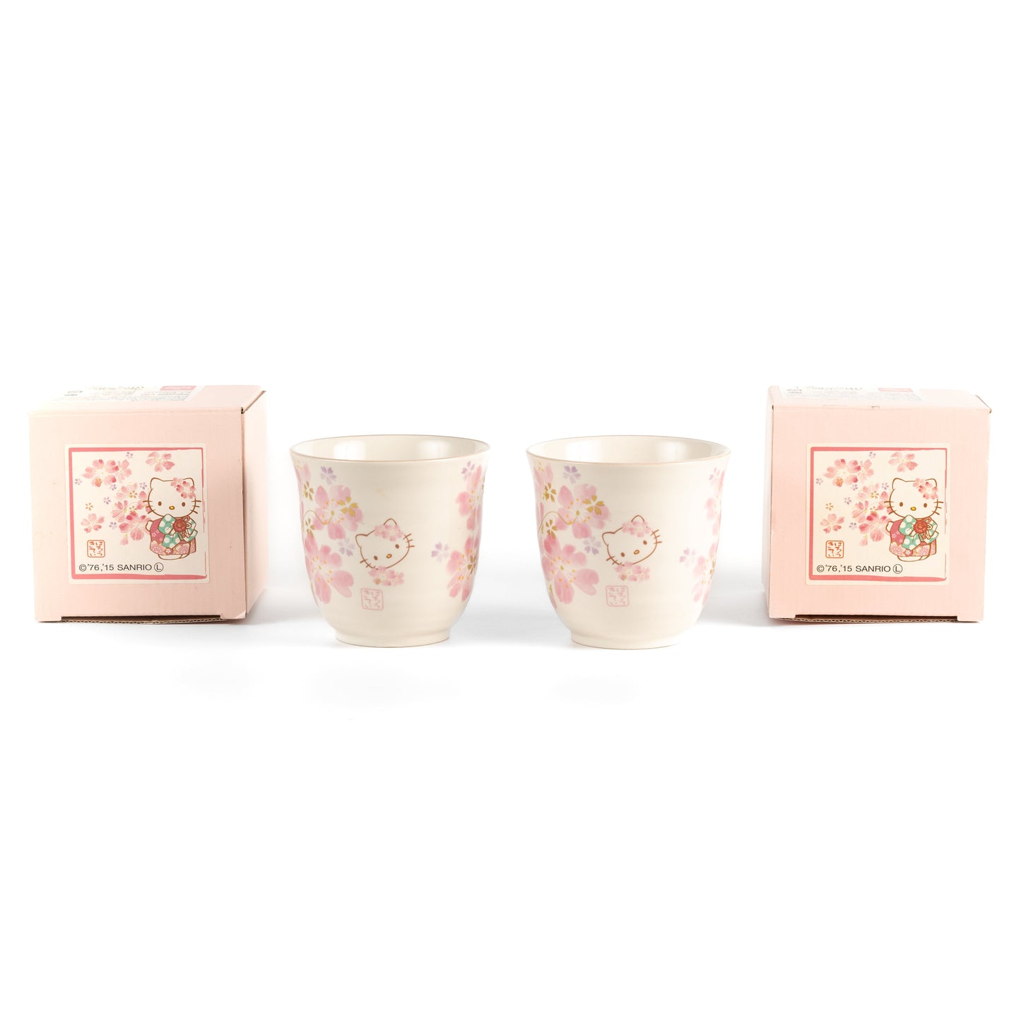 Hello Kitty / Mino Ware 2-Teacup Set