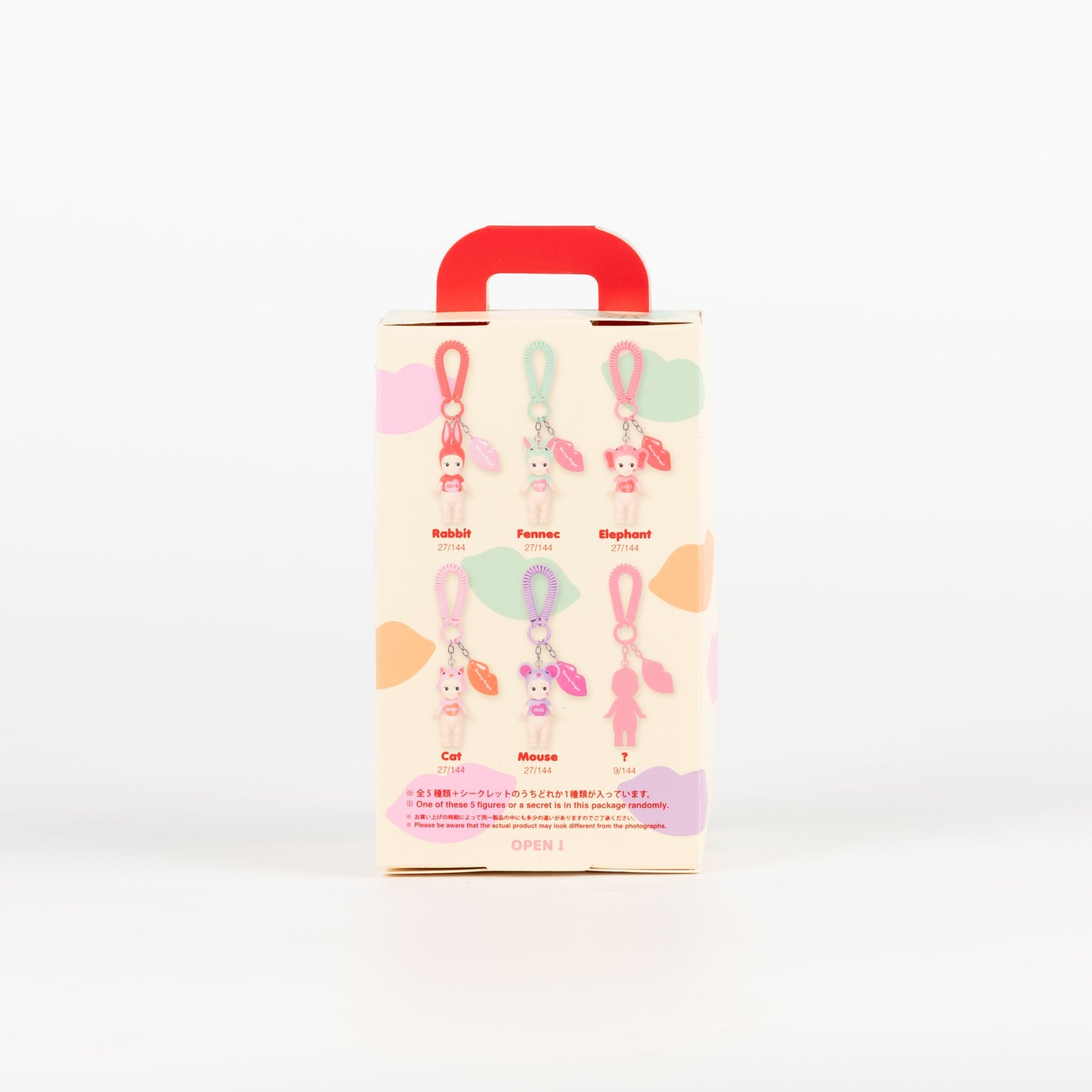 Sonny Angel Blind Box - Mini Figure Charm Kiss Kiss Series Packaging Box Back