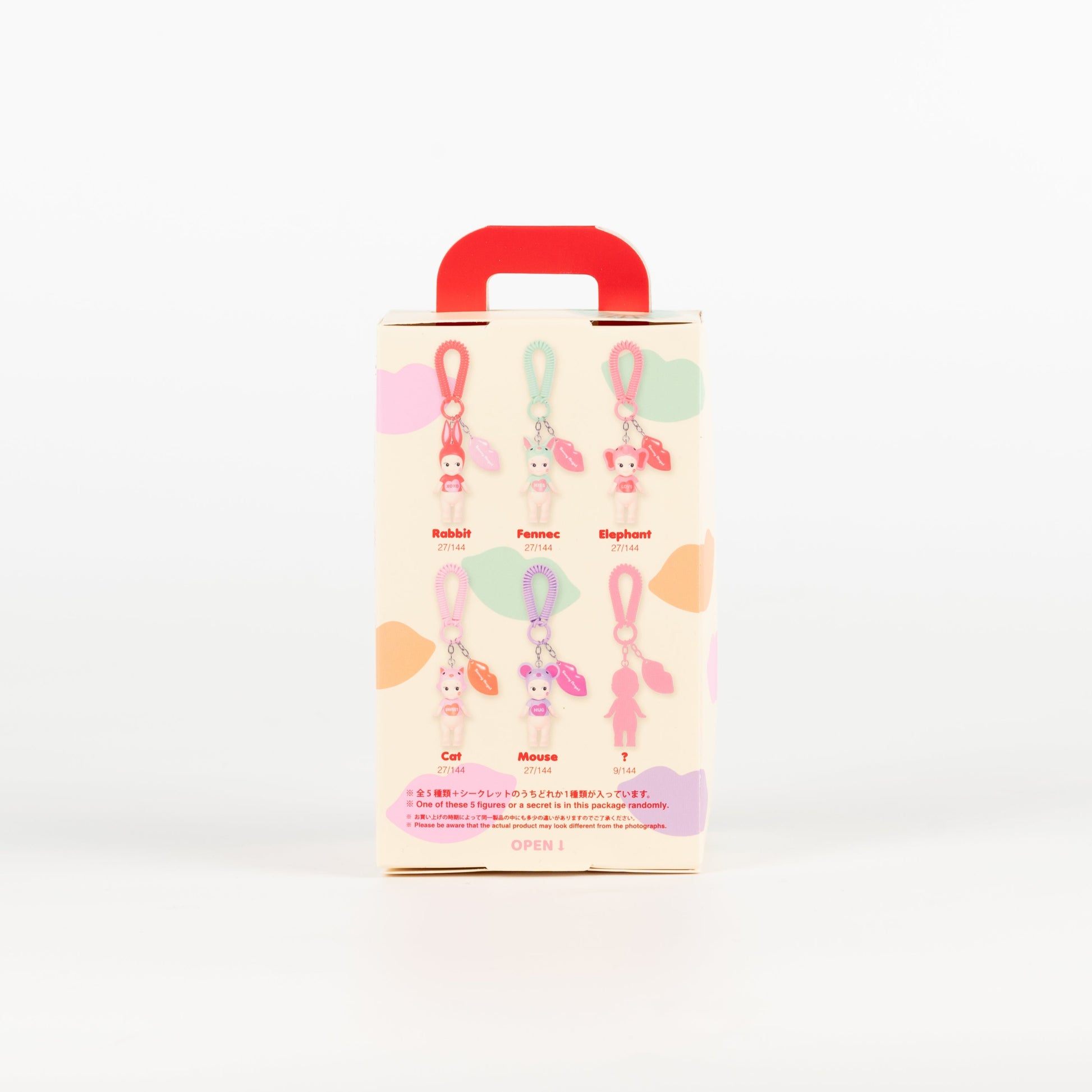 Sonny Angel Blind Box - Mini Figure Charm Kiss Kiss Series Packaging Box Back