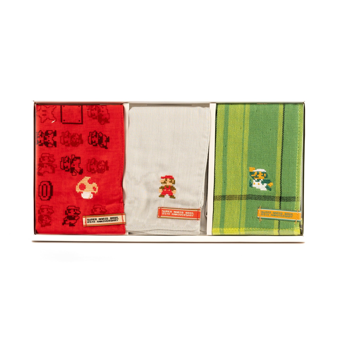 Super Mario Bros / 25th Anniv. Handkerchief Set - Club Nintendo