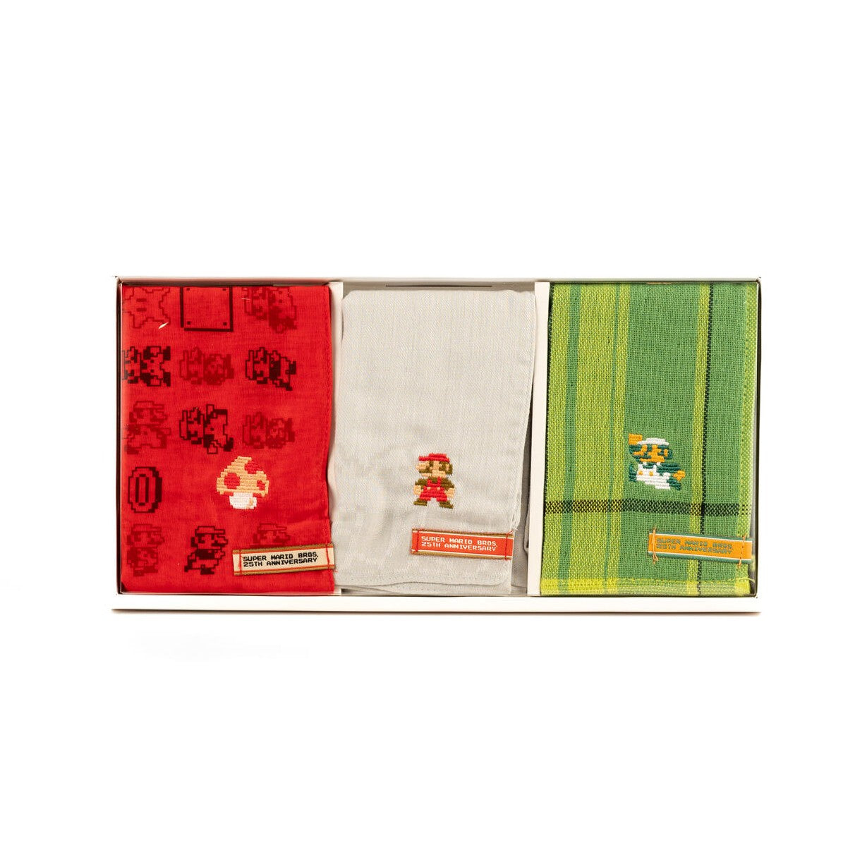 Super Mario Bros / 25th Anniv. Handkerchief Set - Club Nintendo