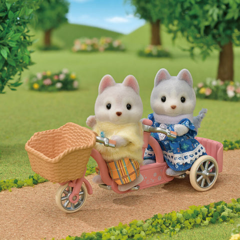 Sylvanian Families / Cycling Set – Husky Siblings