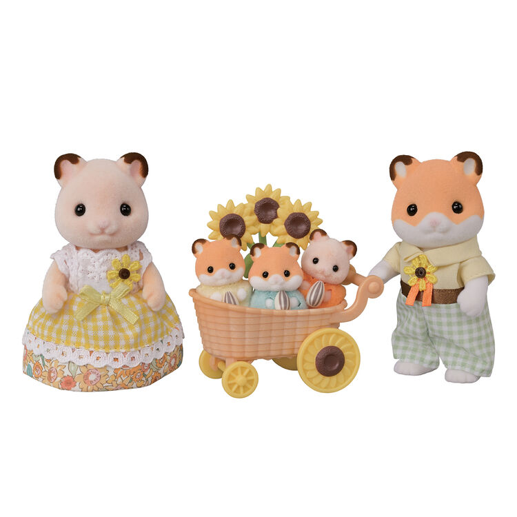 Sylvanian Families / Hamster Family – Triplets & Stroller Set
