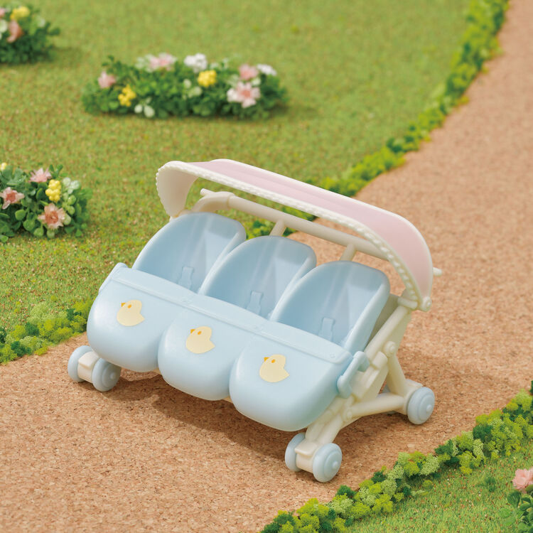 Sylvanian Families / Triplets Stroller_2