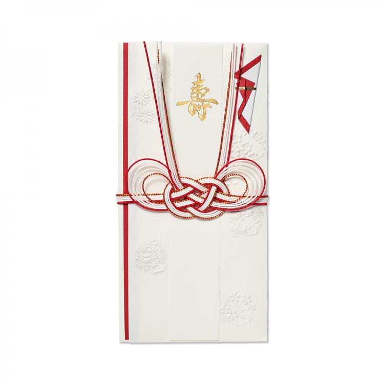 Celebratory Envelope / Flower Motif - Red