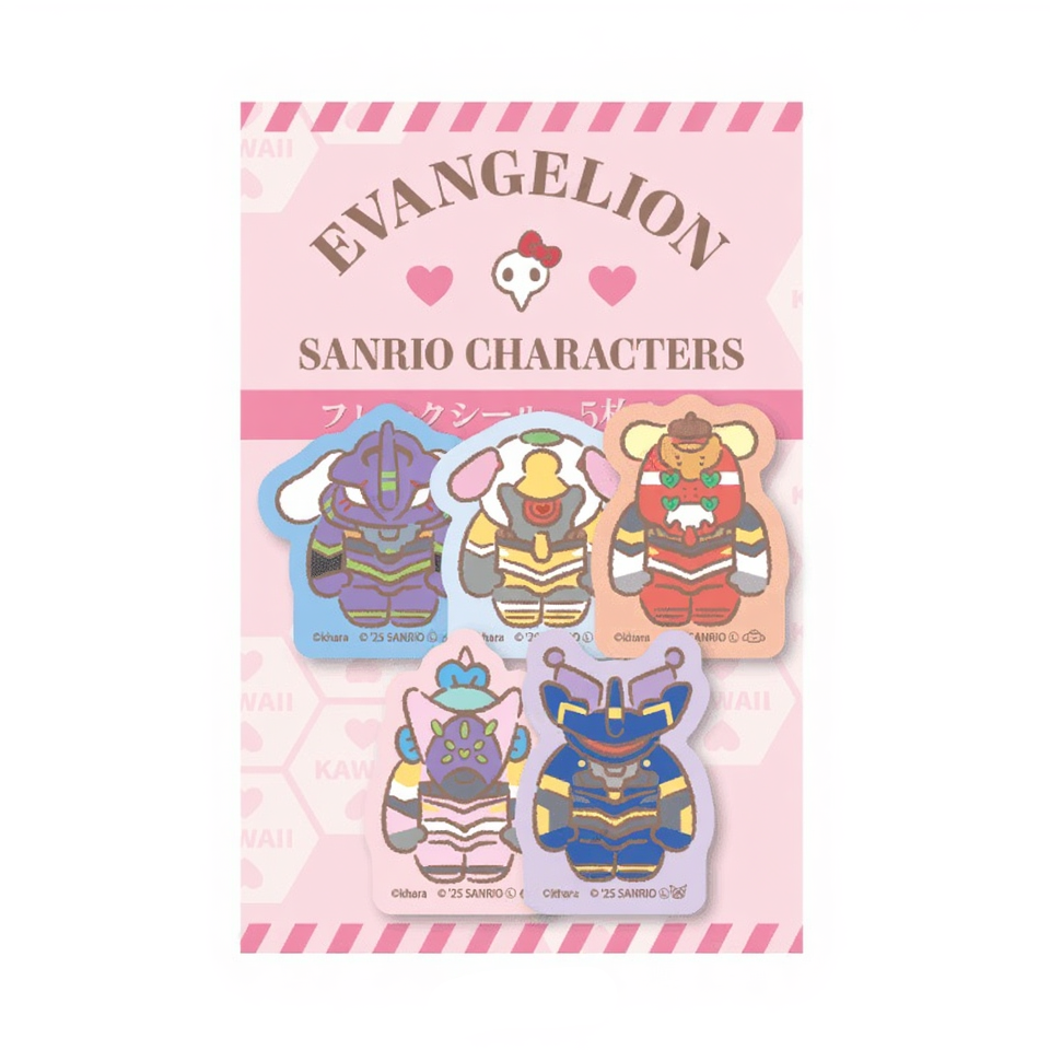Evangelion x Sanrio / Sticker - Set of 5 │ japan online shop