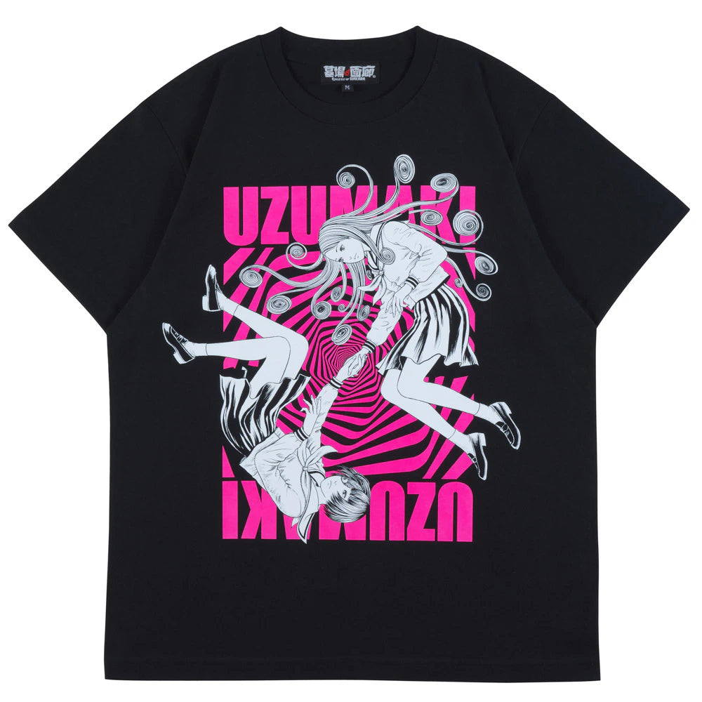 S'YTE Junji Ito UZUMAKI KIRIE Tシャツ Junji Ito / Uzumaki - Key Visual T-Shirt/Black │ japan online