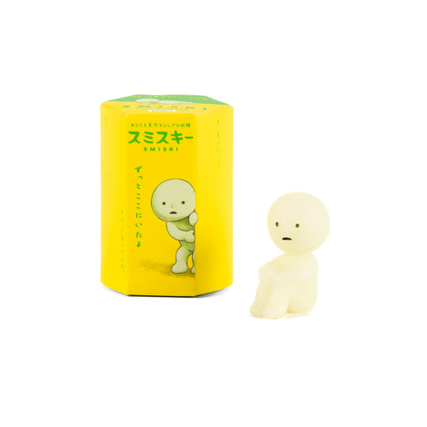 SMISKI Blind Box - Series1 Glow-in-The-Dark Packaging Box & Figure(Smiski Hugging Knees)