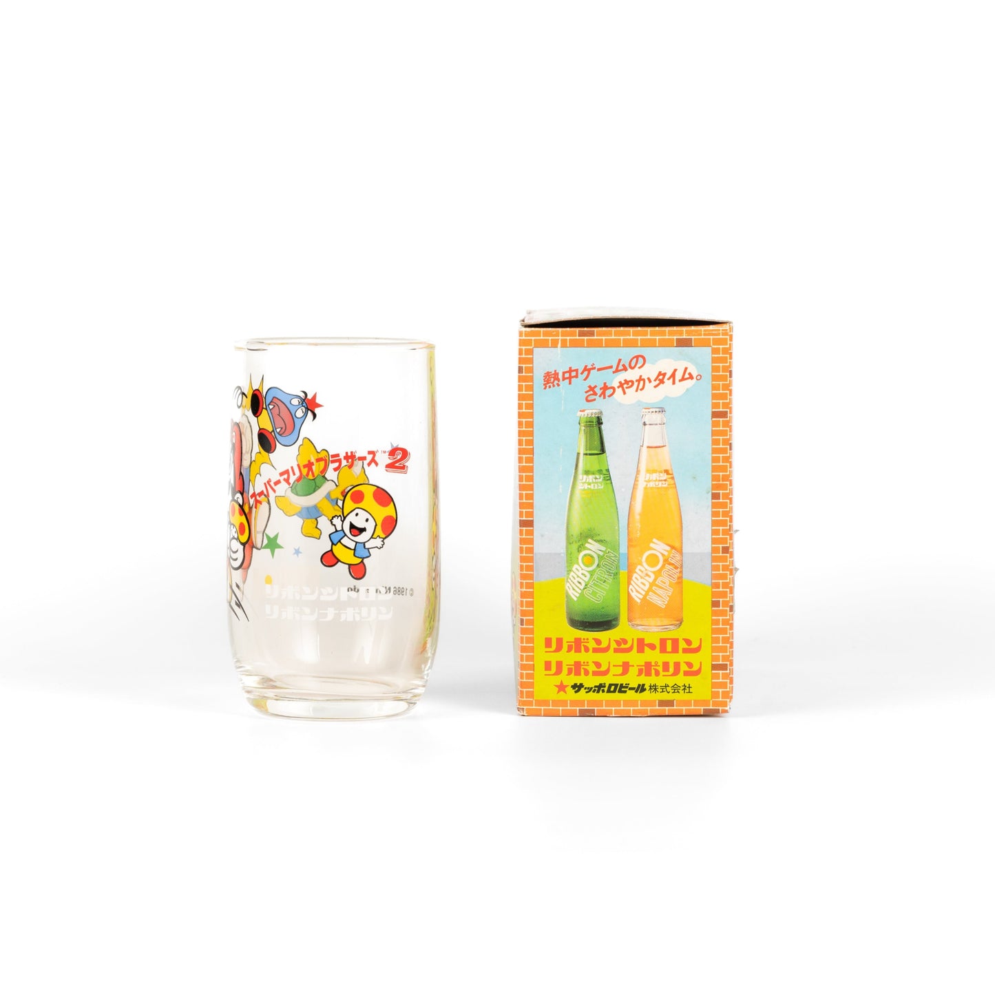 Super Mario Bros.2 / 2-Piece Glass Set - Sapporo Ribbon ver.
