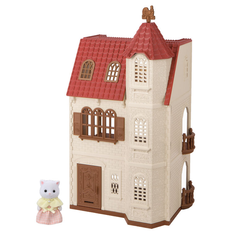 Sylvanian Families / Red Roof Tower Home with Elevator