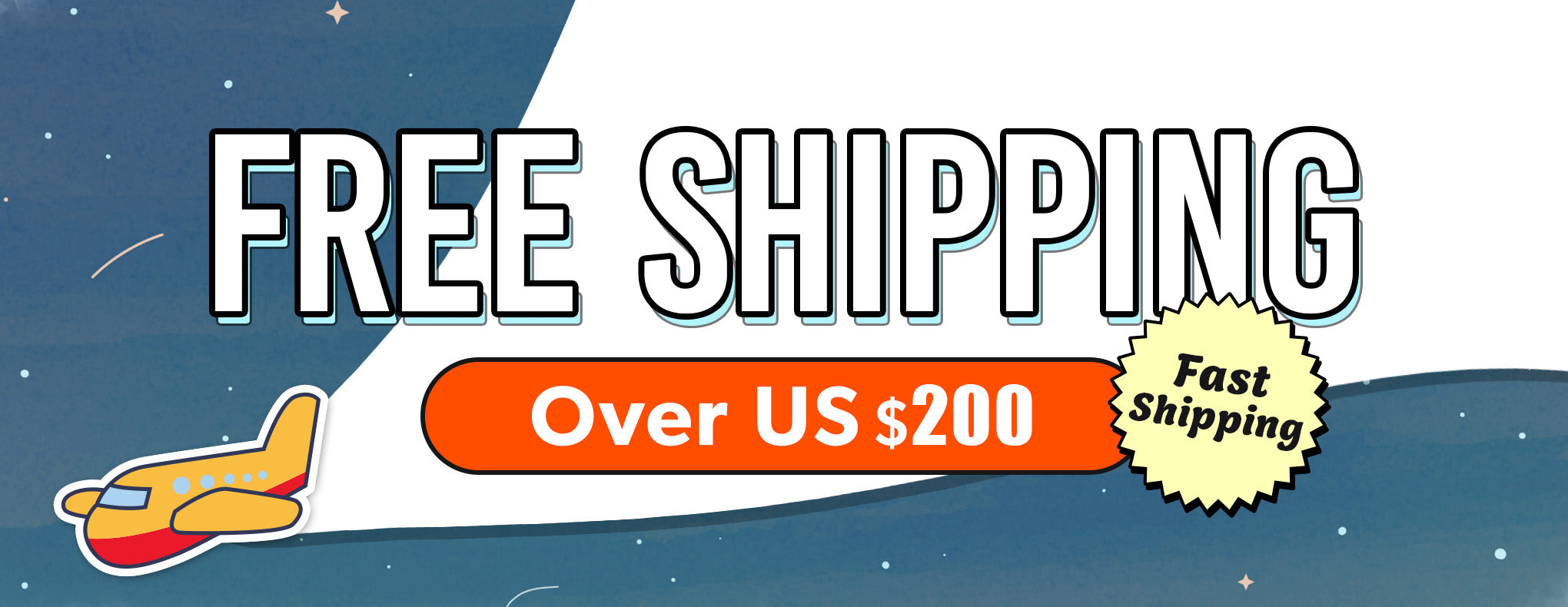 Free Shipping Over US$200