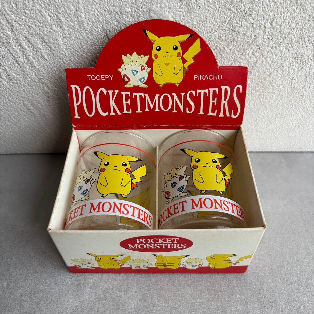 【New Arrival】Pokémon / Vintage 2 Glasses - Pikachu & Togepi