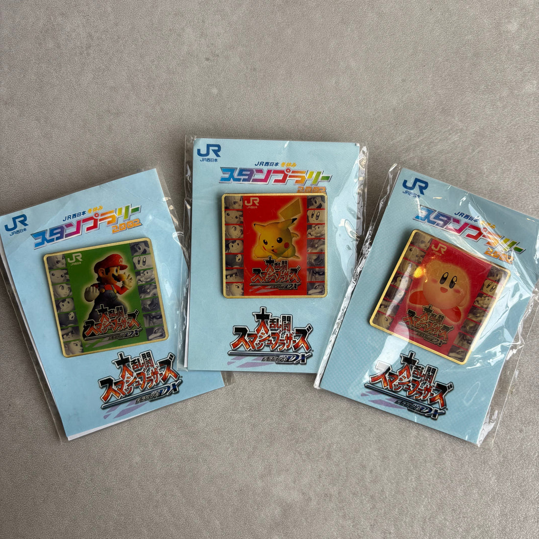 【New Arrival】Super Smash Bros. Melee Pin Badge - Mario, Pikachu & Kirby