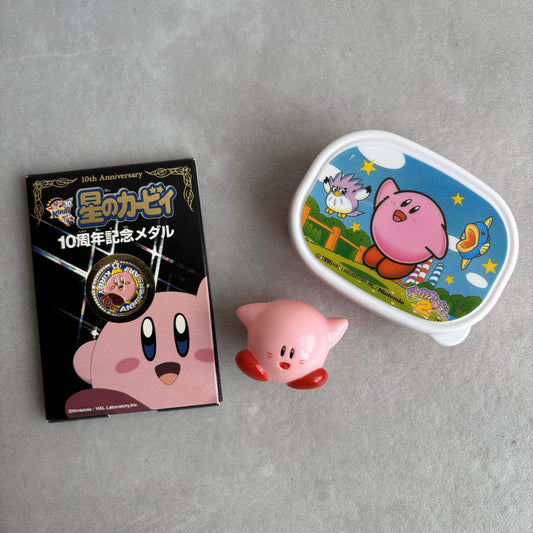 【New Arrival】Kirby / 10th Anniversary Medal / Small Storage Box – Lunchbox-Shaped / Finger Puppet Figure