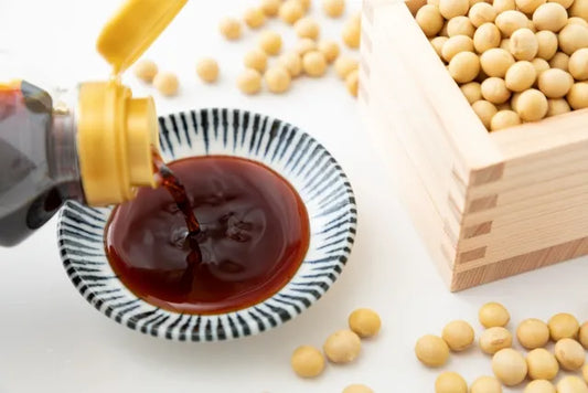 Japanese soy sauce in a bottle