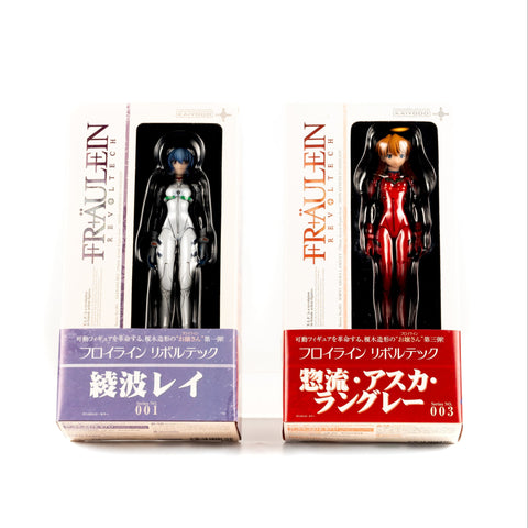 Neon Genesis Evangelion / Fraulein Revoltech – 001 Rei & 003 Asuka Figures