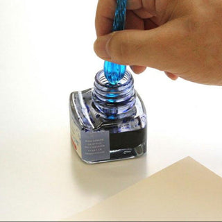 Glass Pen & Ink / Turquoise blue