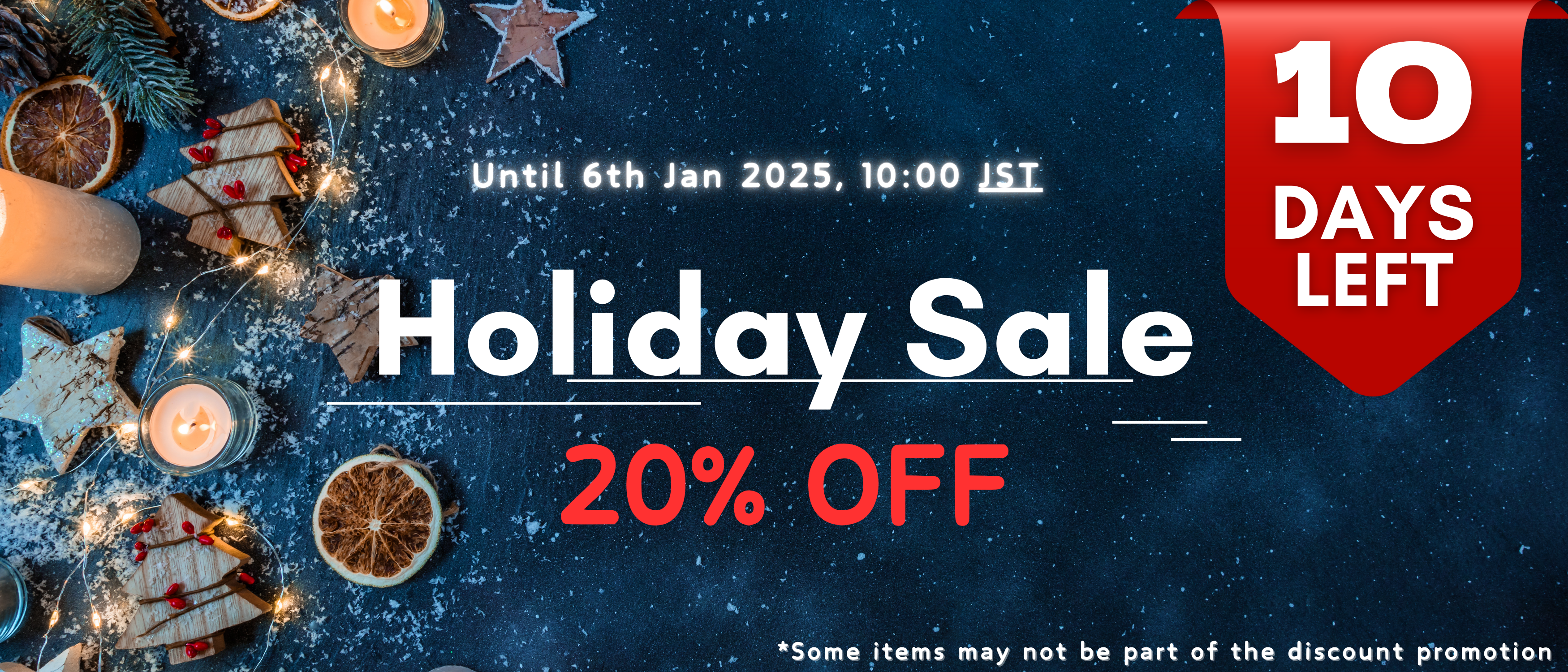 Holiday Sale 20% OFF