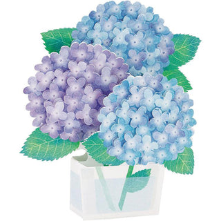 3D Greeting Card / Hydrangeas in a Vase
