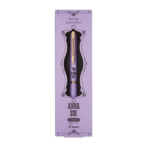 ANNA SUI × Pilot Acro / Ballpoint Pen 0.5mm – Gold Line Violet Rose
