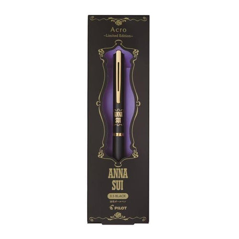 ANNA SUI × Pilot Acro / Ballpoint Pen 0.5mm – Gold Line Black Logo
