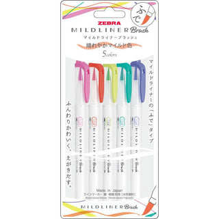 Mildliner Brush / Bright Mild Colors – 5-Color Set