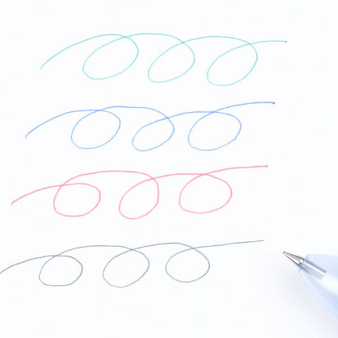 Frixion / Erasable 4-Color Ballpoint - Light blue Body