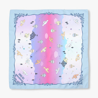 Anna Sui x Cinnamoroll / Polyester Scarf - Balloon - Pale Blue