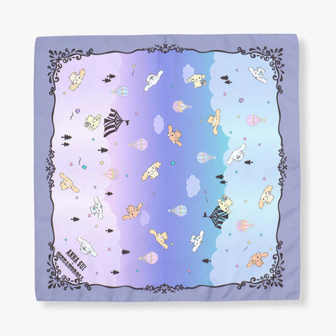 Anna Sui x Cinnamoroll / Polyester Scarf - Balloon - Pale Purple