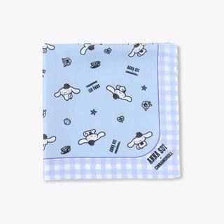 Anna Sui x Cinnamoroll / Polyester Scarf - Gingham - Pale Blue