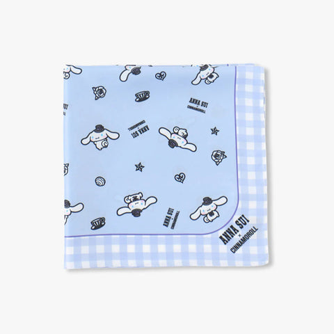 Anna Sui x Cinnamoroll / Polyester Scarf - Gingham - Pale Blue